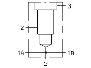 Logic Element, Through Port 1 with Gauge Port