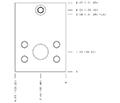 Hydraulic Manifold - Logic Element, Through Port 1 with Gauge Port