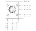 Hydraulic Manifold - Relief, 90 Degree, Panel Mount