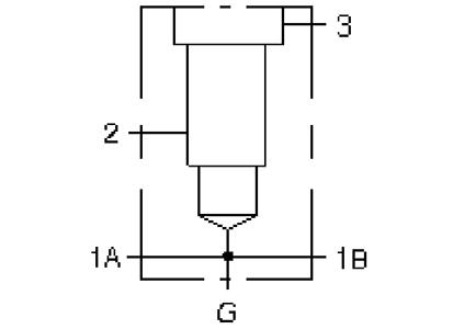 Hydraulic Manifold - Sequence, Through Port 1 with Gauge Port