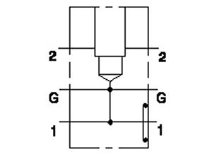 Throttle, Sandwich Mount Through Port