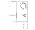 Hydraulic Line Mount Manifold - Throttle, Sandwich Mount Through Port