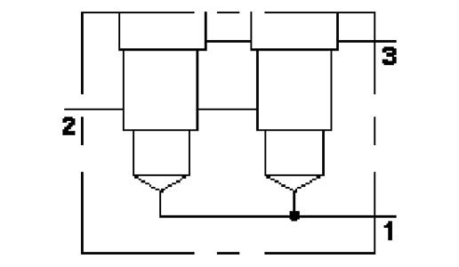Hydraulic Manifold - Vented Pilot-to-Open Check, Parallel Cavities