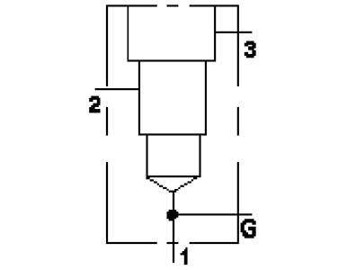 Line Mount Manifold - 90 Degree with Gauge Port