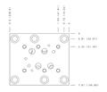 No-Cavity Hydraulic Manifold - ISO 08: Adaptor From ISO 08 to ISO 10