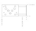 Hydraulic Manifold - Pilot-to-Open Check, ISO 05 - X&Y: On B