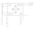 Hydraulic Manifold - Pressure Reducing, ISO 03: On P, Port 3 to B