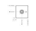 Hydraulic Sandwich Manifold - Relief, ISO 02: P to T