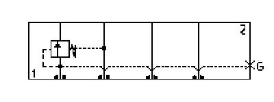 Hydraulic Manifold - Sequence, ISO 03 - 40mm: On P, Port 3 to T