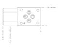 Hydraulic Manifold - Sequence, ISO 03 - 40mm: On P, Port 3 to T