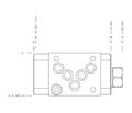 Hydraulic Manifold - Throttle, ISO 05: On P with Restrictive Compensator