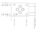 Hydraulic Manifold - Directional, ISO 03 - 40mm: Meter In A