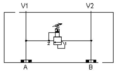 Hydraulic Manifold - Relief, Danfoss OMS: B to A