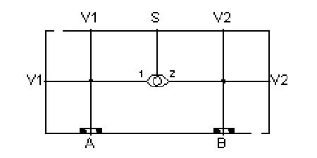 Hydraulic Manifold - Shuttle, Danfoss OMP: Shuttle Between A and B, S Port External