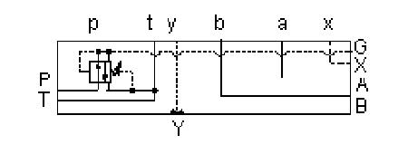 Hydraulic Manifold - Pressure Reducing, On P, Port 3 to T