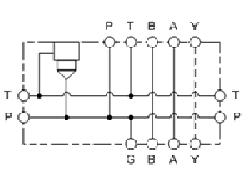 Hydraulic Bar Manifold - Air Bleed and Start-Up, 1 Station, Parallel circuit with relief cavity